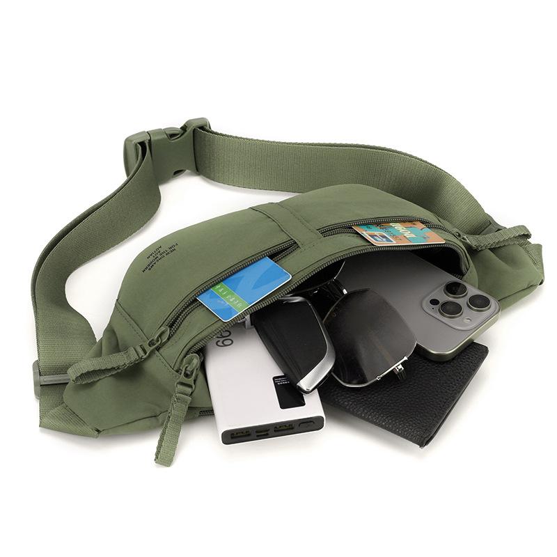 Men's Chest Bag Portable Mobile Phone Crossbody Bag Outdoor Sports Waist Bag