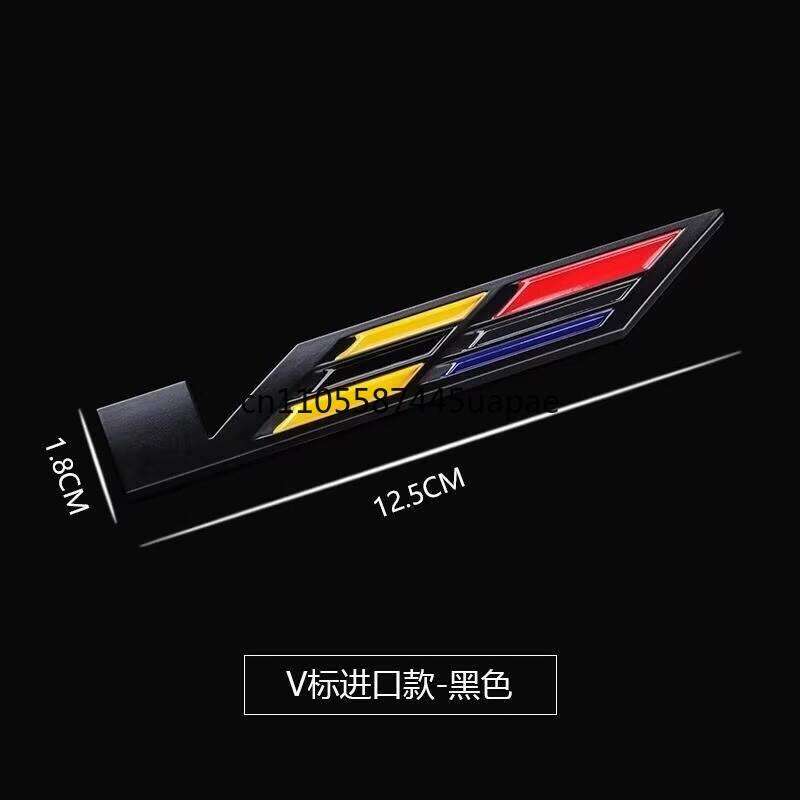 2pcs for Cadillac Front Fender Side Badge CT5 ATSL XTS CT6 XT4 Xt5 CT4 Escalade Upgrade V Logo Badge Rear Bumper Sticker