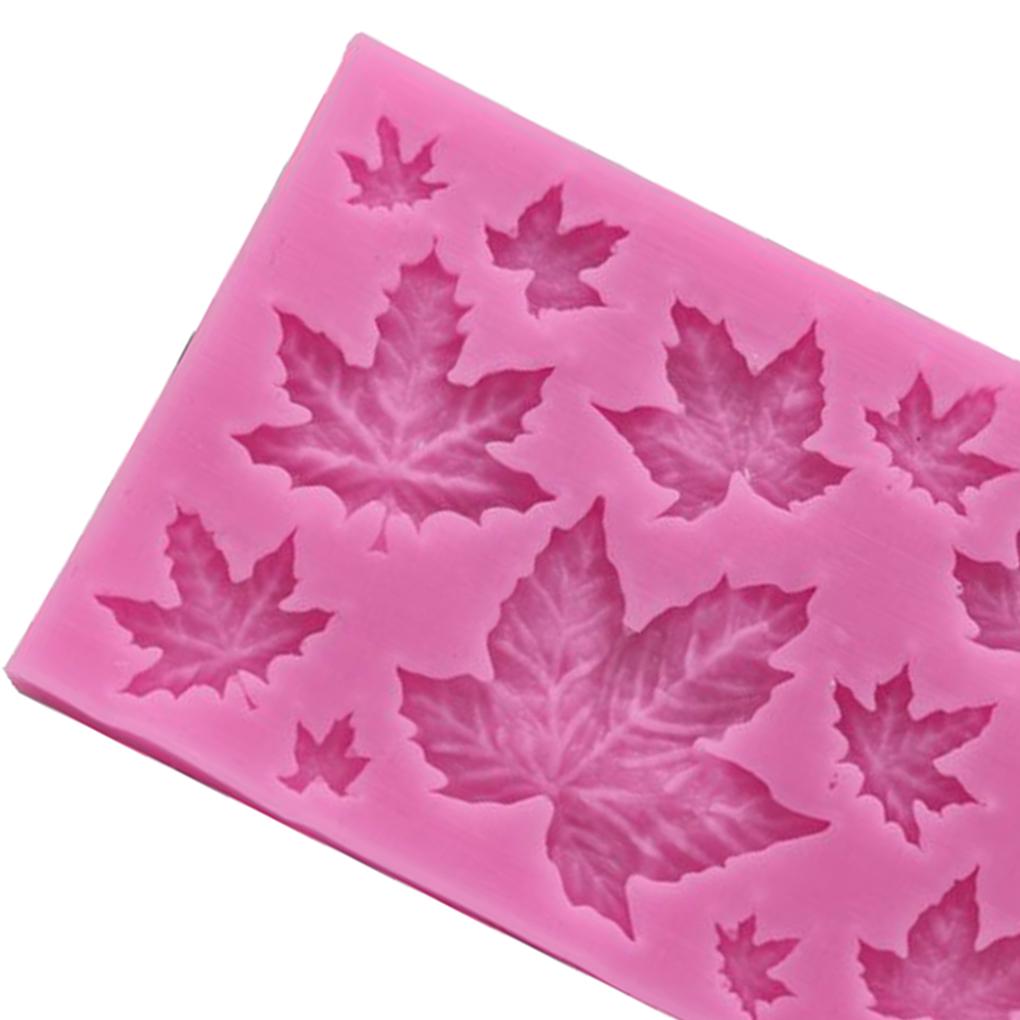 Leaf Fondant 3D Maple Leaf Rose Shaped Leaves DIY Cake Mold Cupcake Decoration Tool