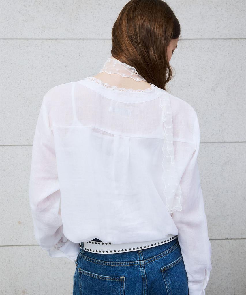 ARCMOOR Veil Lace Shirt (White)