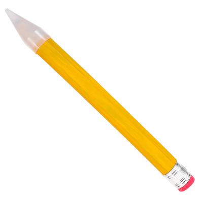 NUOBESTY Wooden Jumbo Giant Large Pencil with Cap and Novelty Inspirational Pencil for DIY Yellow Pencil, Pencil, Eraser, Woodworking, Toys, School,