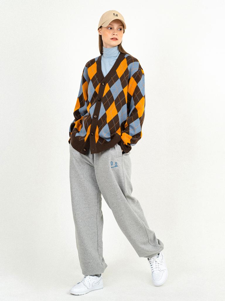 OUT OF BOUNDS Argyle Wool Cardigan