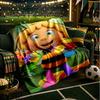 Bee Adventure Maya Throws Blanket Flannel Blankets Plush for Couch Bed Gifts for Men Women Travel Picnic Blanket Christmas Fan Gifts
