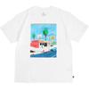 SB Cartoon Landscape Print Skateboard T-Shirt Men Tops White DR7766-100