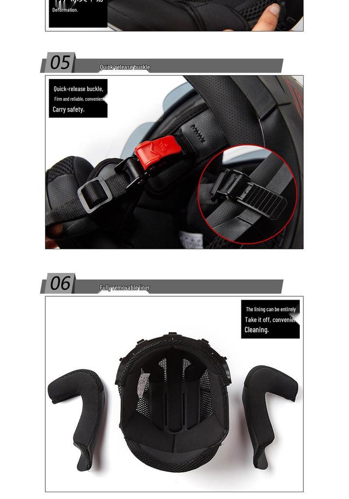 GXT708 Electric Scooter Helmet with Double Visor for Men & Women - All-Season Safety Half Helmet