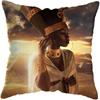 Decor Home Moda Afro Negru Femei Fete Canapea Fete de Perna Dormitor Sufragerie Huse de Perna