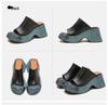 2024 Summer Women's Peep-toe Wedge Heel Slippers - Stylish Thick-soled, Height-increasing, Versatile Outdoor Footwear