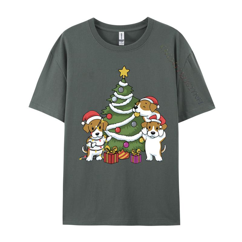 Beagle Christmas Tree Decoration Funny Tshirt Unisex T Shirts Funny Print T Shirts Unisex Plus Size Tops Brand Tshirt