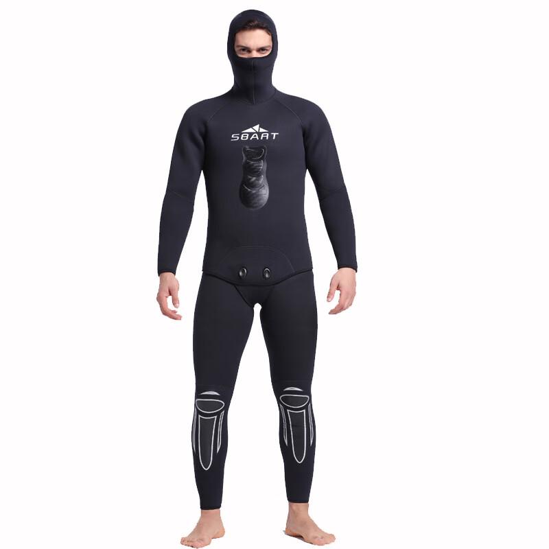 SBART 5MM Hooded Split Winter Wetsuit XL