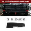 51123416243 Car Bumper Cover Flap Rear Bumper Tow Bar Hole Black Tow Bar Hole Cover Cover Cap ert For BMW X3 E83 2007-2013-A8