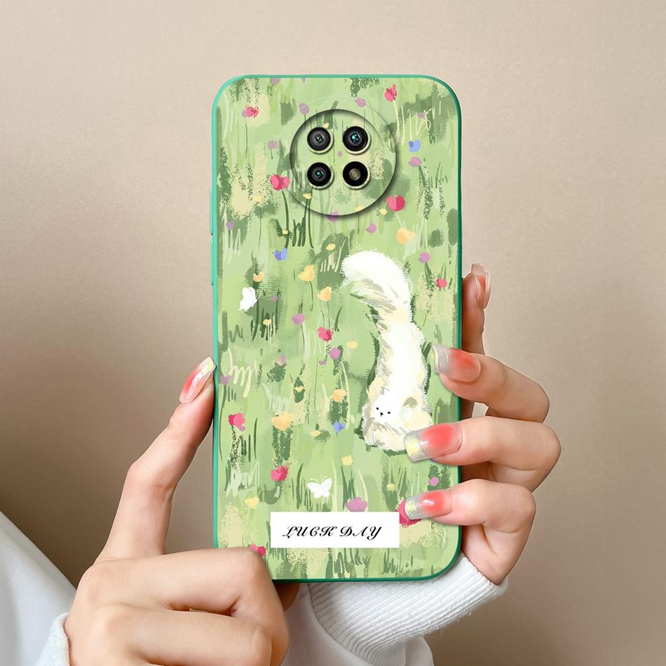For Redmi Note 9T 9S Case Cute Trendy Back Cover For Xiaomi Redmi Note 9 S Note9t Soft Liquid Silicone Full Cover Design Fundas
