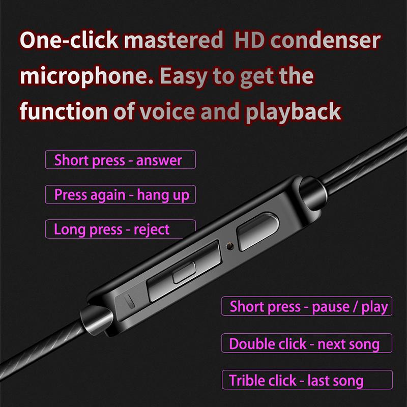 AK6 In Ear Earphone 6 Dynamic Driver Unit Headphone With Mic Stereo Sports HiFi Subwoofer Headset Monitor Earbuds Noise Cancel