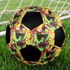 Pallone da Calcio Colorato Cucito a Macchina PVC Misura 5 Pronto per Allenamento di Squadra e Competizione Resistente Alto Rimbalzo Raffreddamento Regalo Sportivo