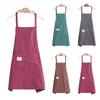 Fashion Oil Proof Kitchen Apron Breathable Resistant Dirt Workwear Apron Sleeveless Cooking Aprons Household