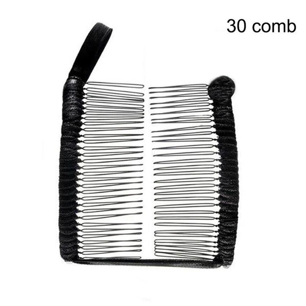 Women Girls Big Size Hair Accessories Hairpin Vintage Stretchable Banana Hair Clip Lazy Hair Comb