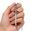 Fashion Alloy Cross Pendant Necklace With Geometric Design For Men And Women