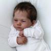 Lebensechte 20 Zoll Reborn Babypuppe Weicher Stoffkörper PP Baumwolle Neugeborenenpuppe Realistisches Aussehen 3D Hohe Farbmalerei Hautsimulation Puppen für Kinder Spielzeug