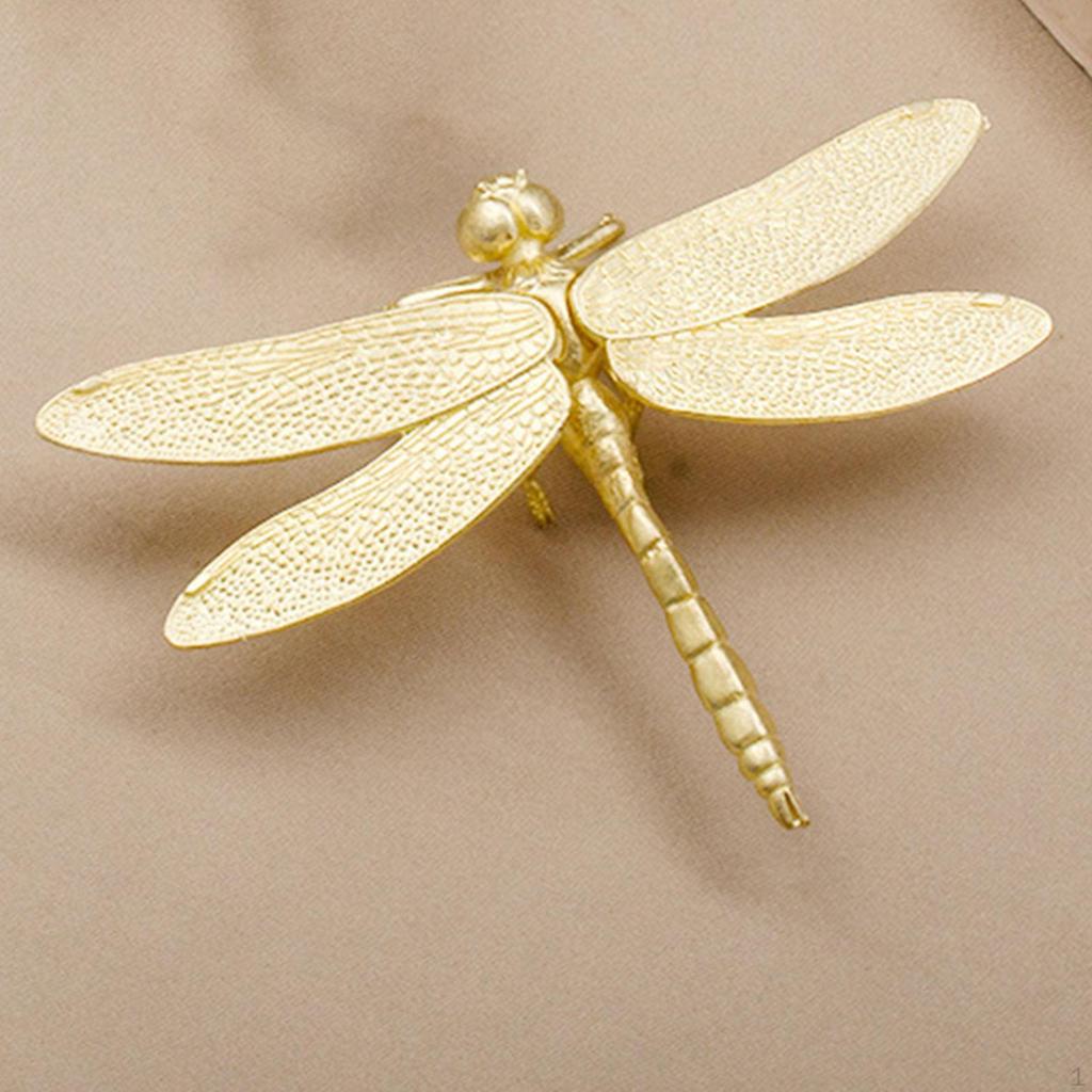 Delicate Brass Dragonfly Sculpture for Elegant Home Decor