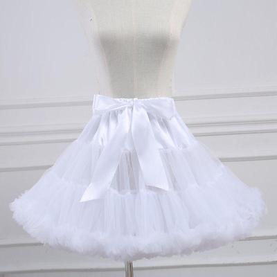 Gonna Lolita Marshmallow Ultra-Soffice da 45 cm: Sottoveste in garza morbida con supporto a nuvola