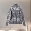 Lässiger Cardigan Damen Locker Stehkragen Reißverschlusstaschen All-Match Pullover Frühling Dicke Warme Strickware