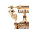 Vintage Telephone Table Clock Statue Decoration Decorative Props 16x5x19cm Plastic Material for Home Office Decor Stylish