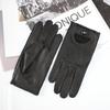 New Men's Deerskin Driving Gloves Thin Single Leather Unlined Leather Fashion Classic Black Driver Gloves