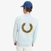 Fred Perry [sharp] Laurelis Graphic High Neck Sweatshirt   Light Ice Afpm2417770 R30
