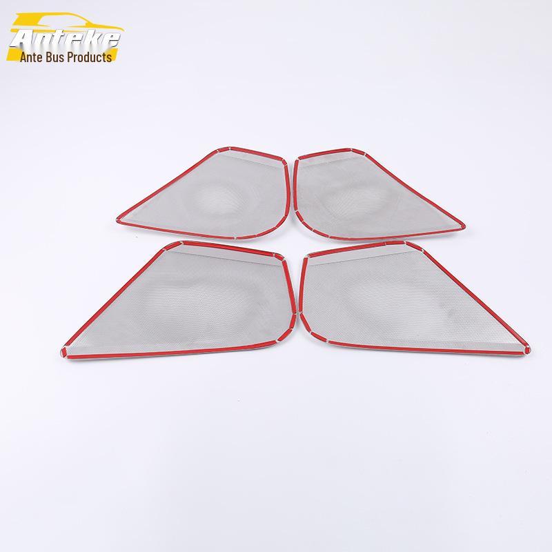 A6L Four-Door Stainless Steel Speaker Cover Decorative Panel Sticker