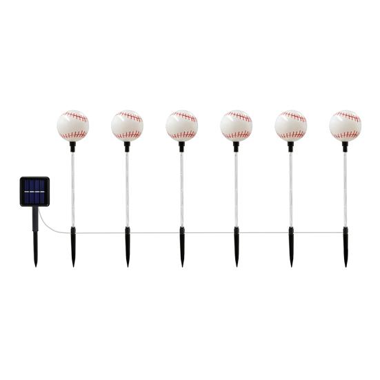 Yousheng Solar Soccer Light Outdoor, 8 Modes Color Changing Football Garden Stake Light, Waterproof Landscape Lamp for Yard Patio Lawn, Sports Fan