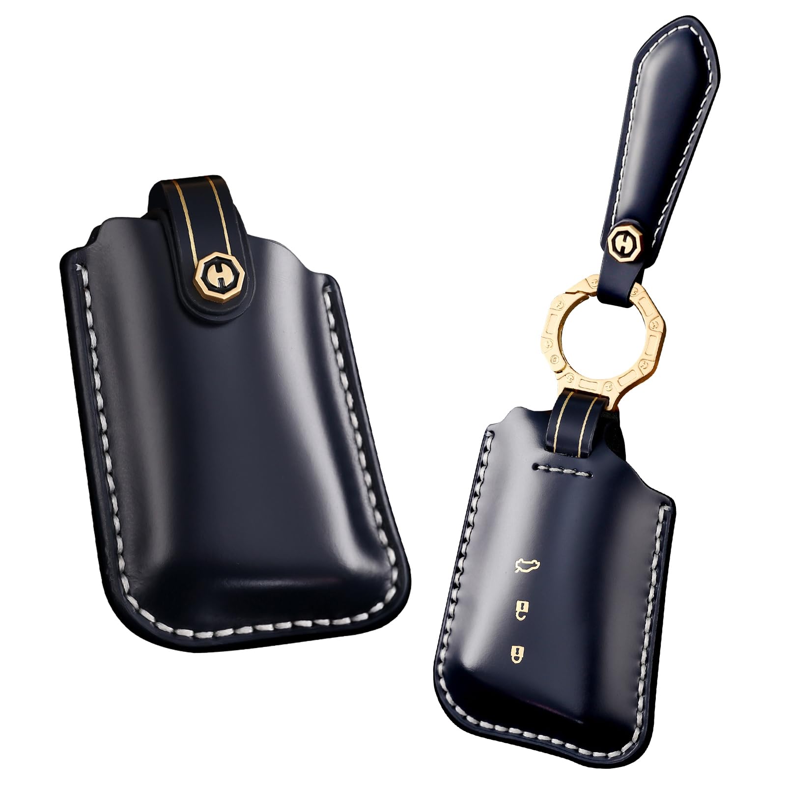 

[KUNIO] Lexus exclusive key cover key case key chain handmade genuine leather for Lexus ES ES300h ES350 UX UX200 NX LC500 LS500 GS IS RX LX RC 20