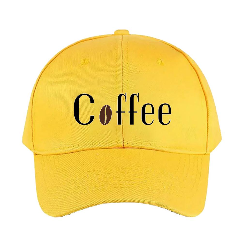 Coffee Bean Lover Caps Summer Adult Baseball Cap Adjustable with Curved Brim Duckbill Hat Protection Sun Hats