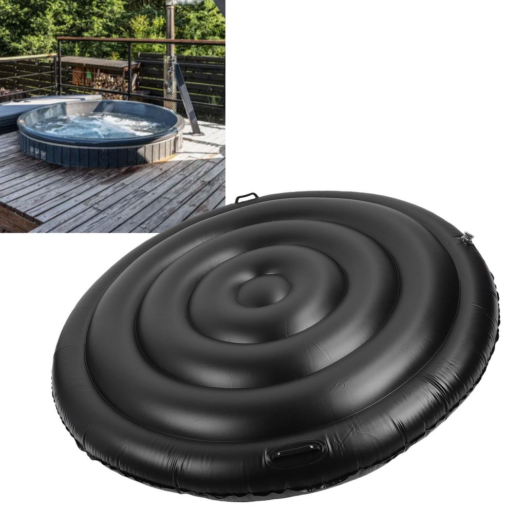Inflatable Hot Tub Cover Energy Saving Spa Pool Bathtub Round Dust Lid