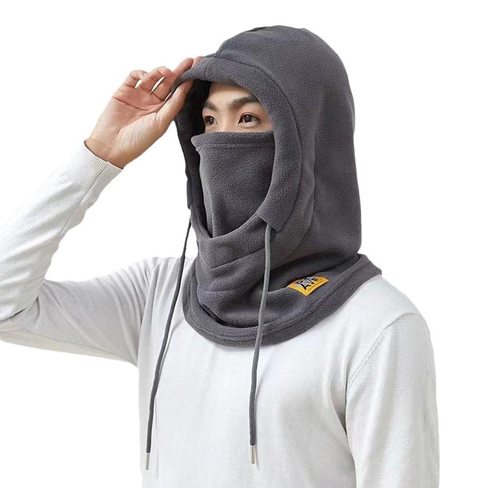 Windproof Balaclava Winter Hat Warm Beanies Hat Winter Neck Warmer Mask for Men Women