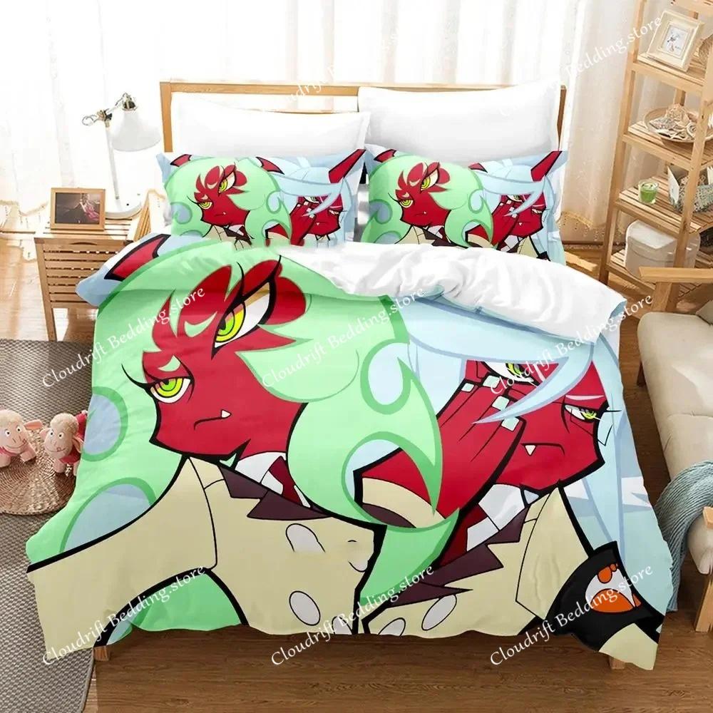 Anime Panty Stocking Bedding Set Duvet Cover Bed Set Quilt Cover Pillowcase Comforter King Queen Size Boys Adult Bedding Set
