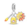Travel Style Airplane Camera Luggage Charm Bead Jewelry Necklace Bracelet Accessory Set