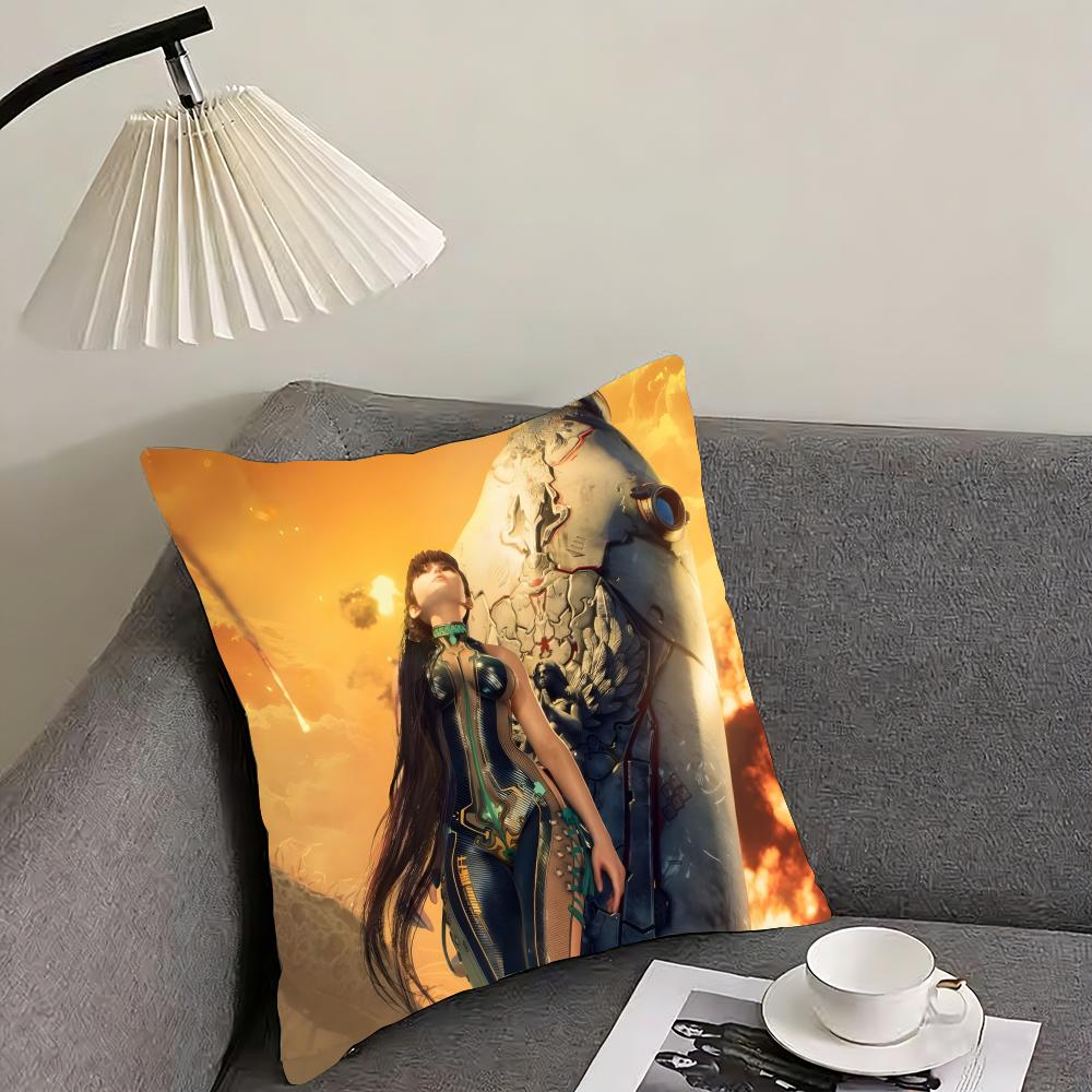 SStellar BladeE Game Cushion Cover Pillowcase Ultra Soft Skin Friendly Fabric Cloud Like Comfort Concealed Zipper