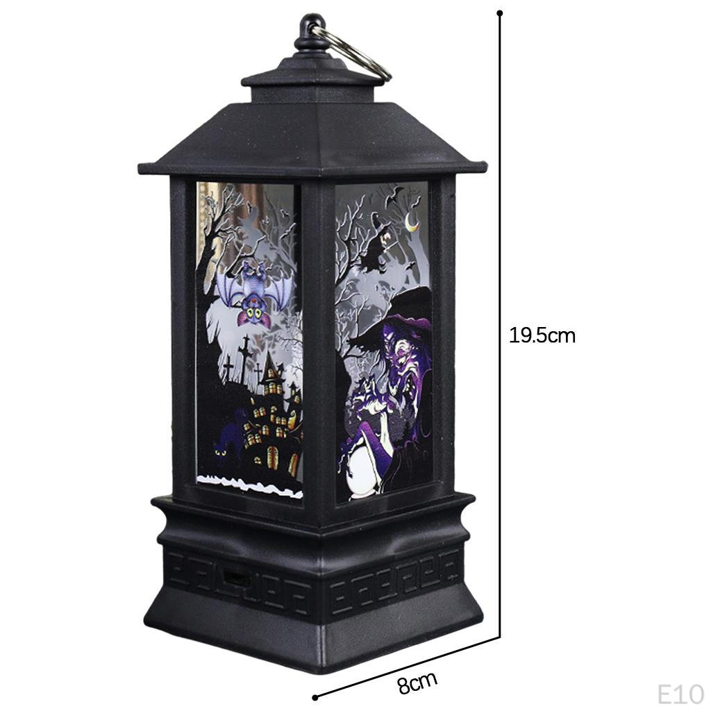 Battery Operated Flameless LED Cale Halloween Lantern Decoration