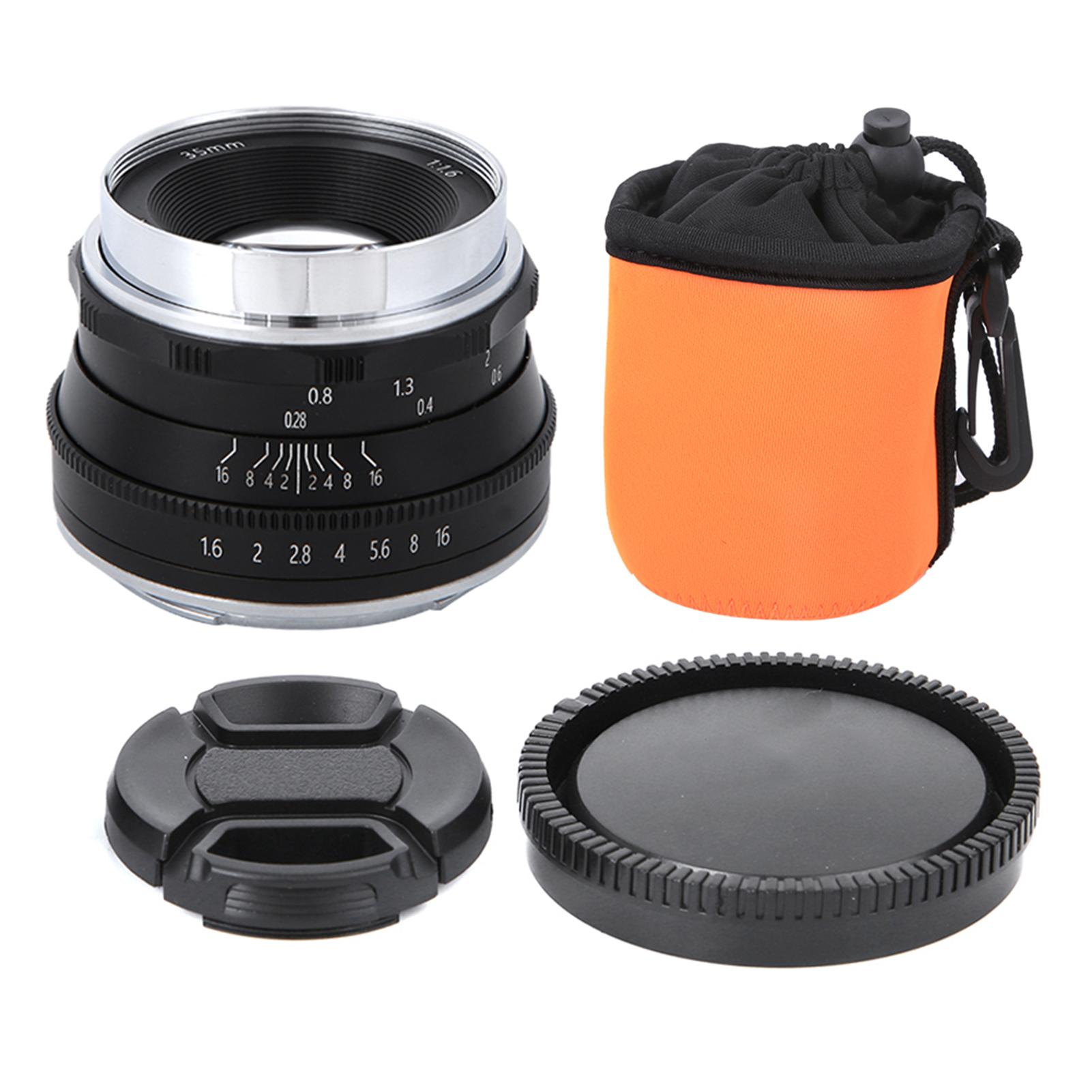 35mm f1.6 Fixed   High Definition Coating Film Mirrorless Camera Lens   Mount for    6  7  50