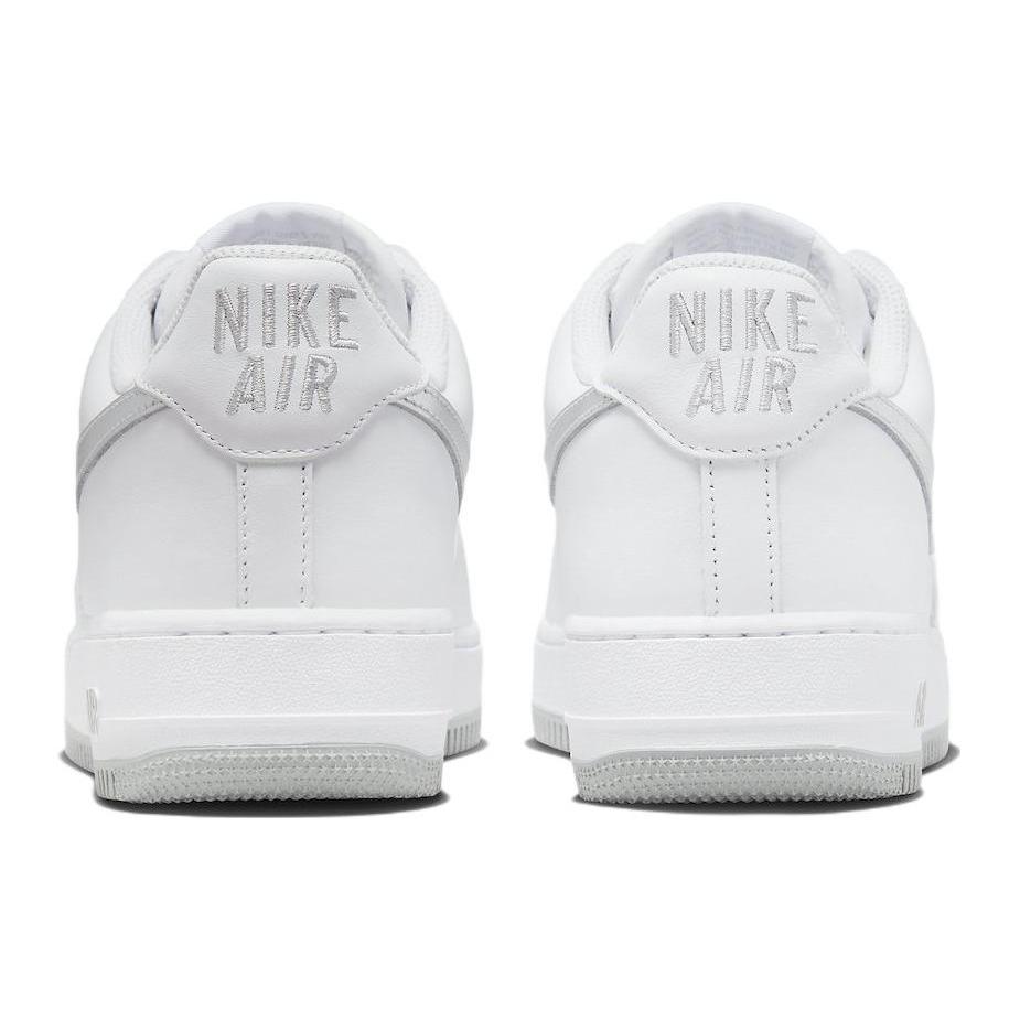 New Nike Air Force 1 '07 Low Color Of The Month White Metallic Silver DZ6755-100