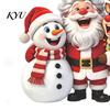 Glass Door Holiday Stickers Christmas Window Clings, Peel And Stick Winter Santa Snowman Reindeer Decals Decals, PVC Xmas Sticker for Party Decoration