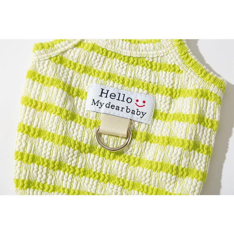 Нові весняно-літні сендвіч-печива смугастий слінг для собаки тонкий дихаючий літній котячий жилет одяг для домашніх тварин