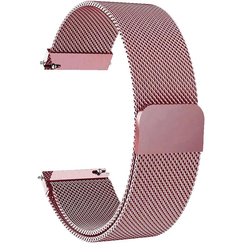 

Metal Strap For HUAWEI WATCH GT6 41mm Watchband For Huawei Watch GT 5/4 41mm Magnetic Bracelet For huawei watch 5 42mm Wristband Universal 18mm рожевий