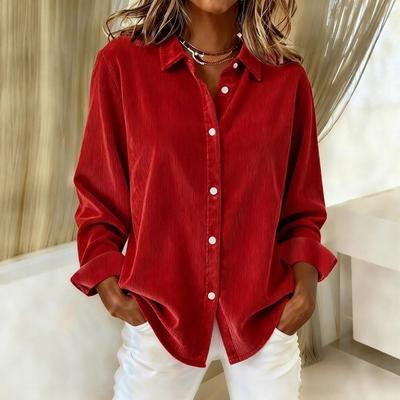 New Autumn-winter Women's Corduroy Casual Shirt