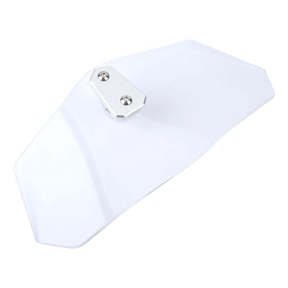 Universal Motorcycle Adjustable Windscreen Wind Deflector Windshield (Transparent)