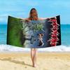 TTankard One Foot In The Grave Beach Towel Microfiber Quick Dry Teutonic Thrash Bath Towel For Pool Beach Travel Metal Fans Gift