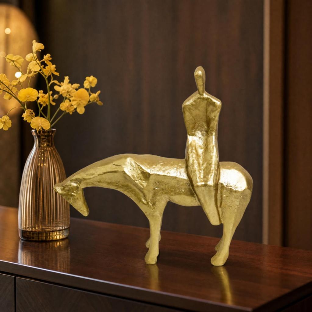 Abstract Human and Horse Sculpture Stylish for Entryway, Living Room