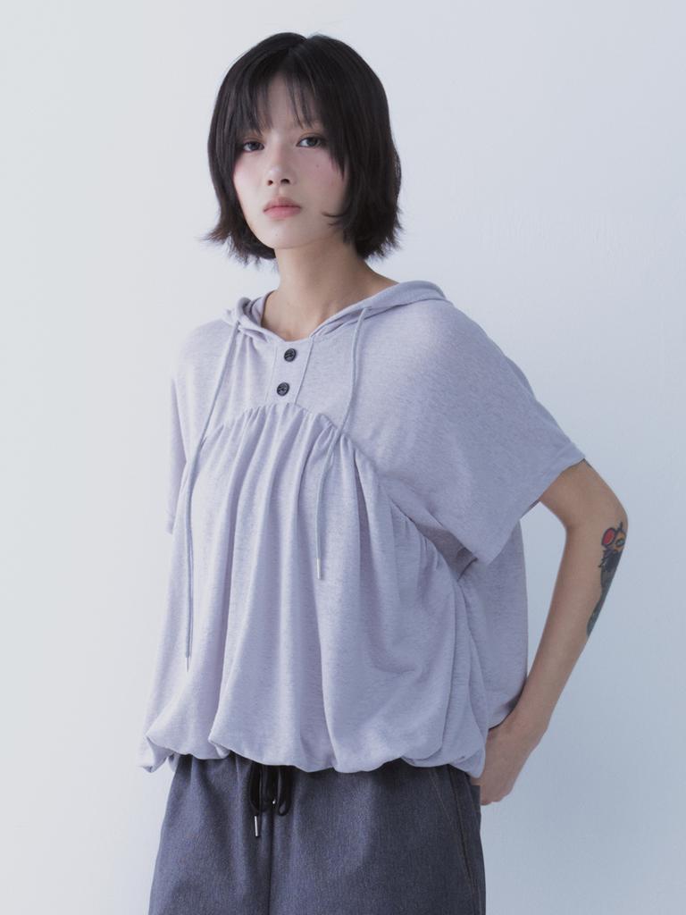 SETSETSET Balloon Hoodie Grey