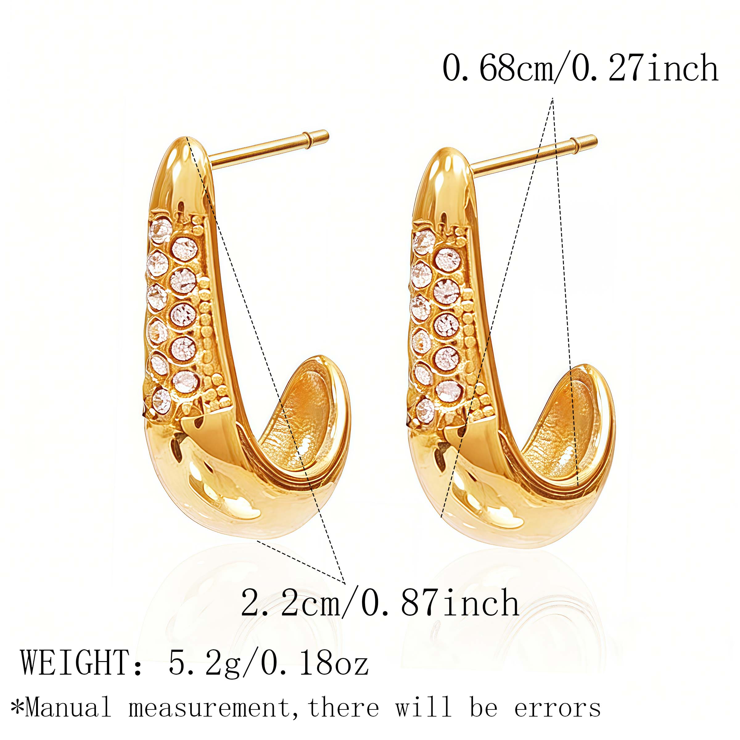 

Fashion 18K Gold Plated Earrings Zircon Decoration Metal Dangle Earrings Vintage Hollow Drop Earrings Women Trendy Zircon Gifts