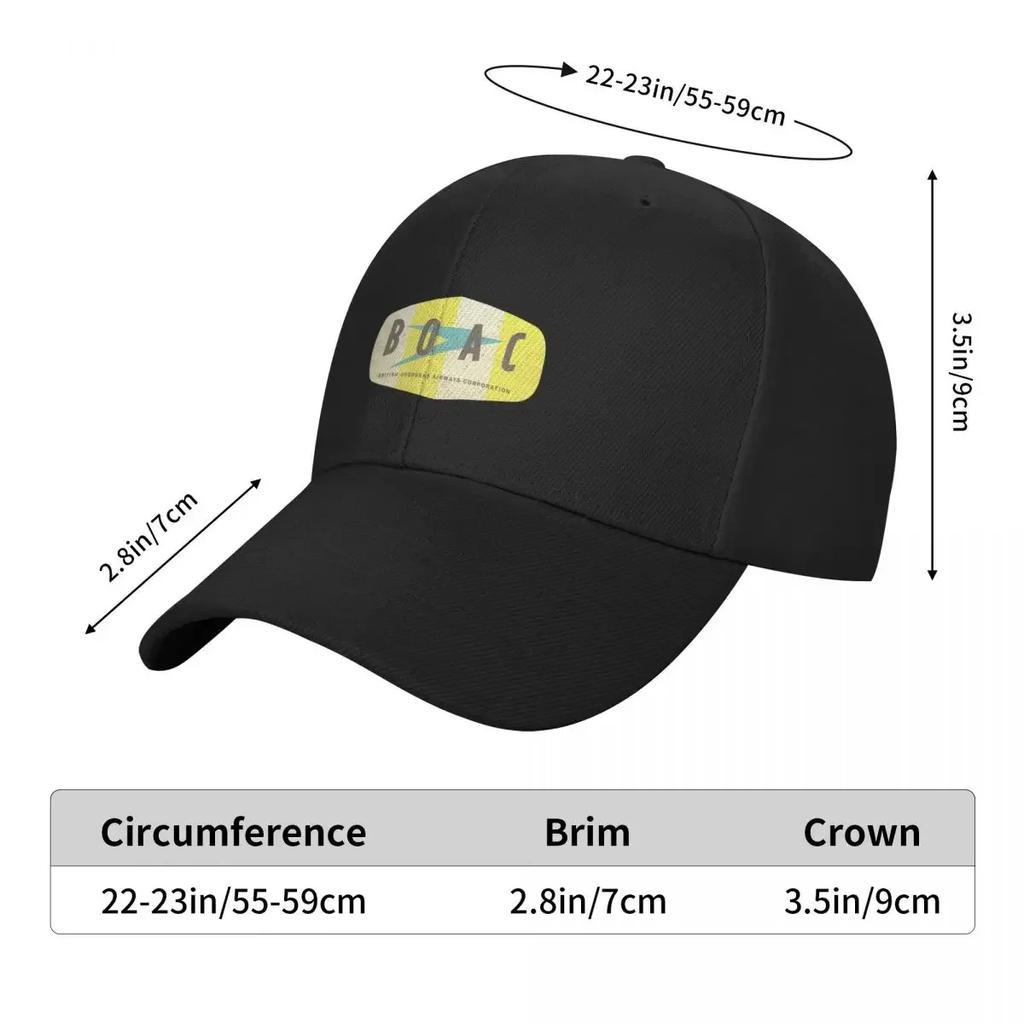 BOAC Airways - Well Worn Baseball Cap Golf Hat Unisex hiking hat Golf foam party Hat Ladies Unisex's
