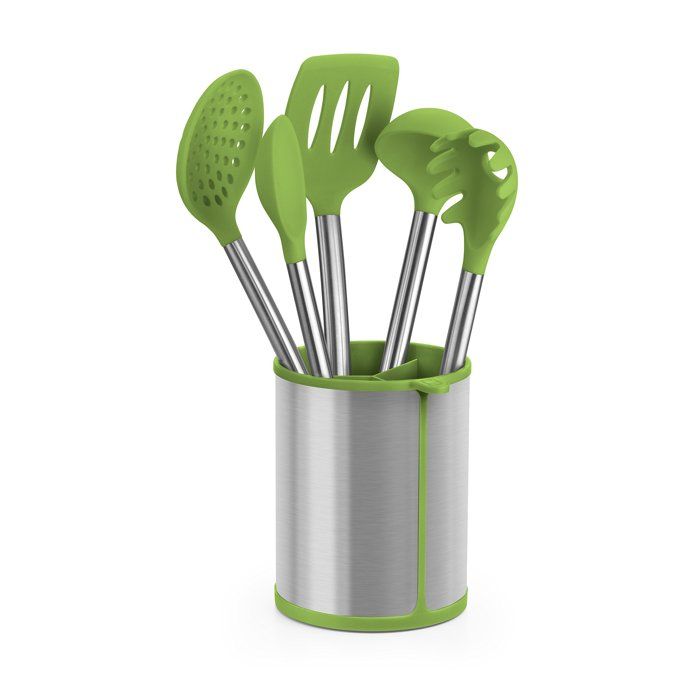 Cuillère à pâtes - BRA - Prior - Acier inoxydable 18/10 - Silicone - Vert